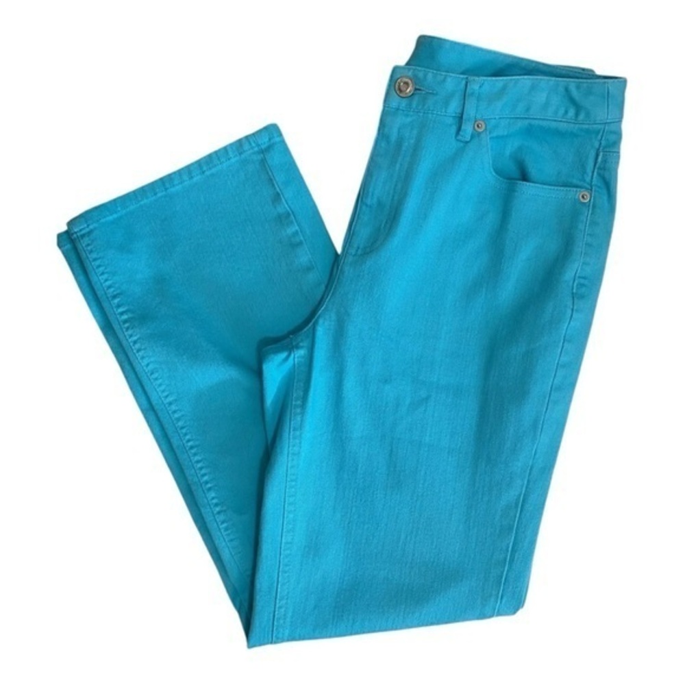 Talbots Petites Turquoise Blue Stretch Jeans